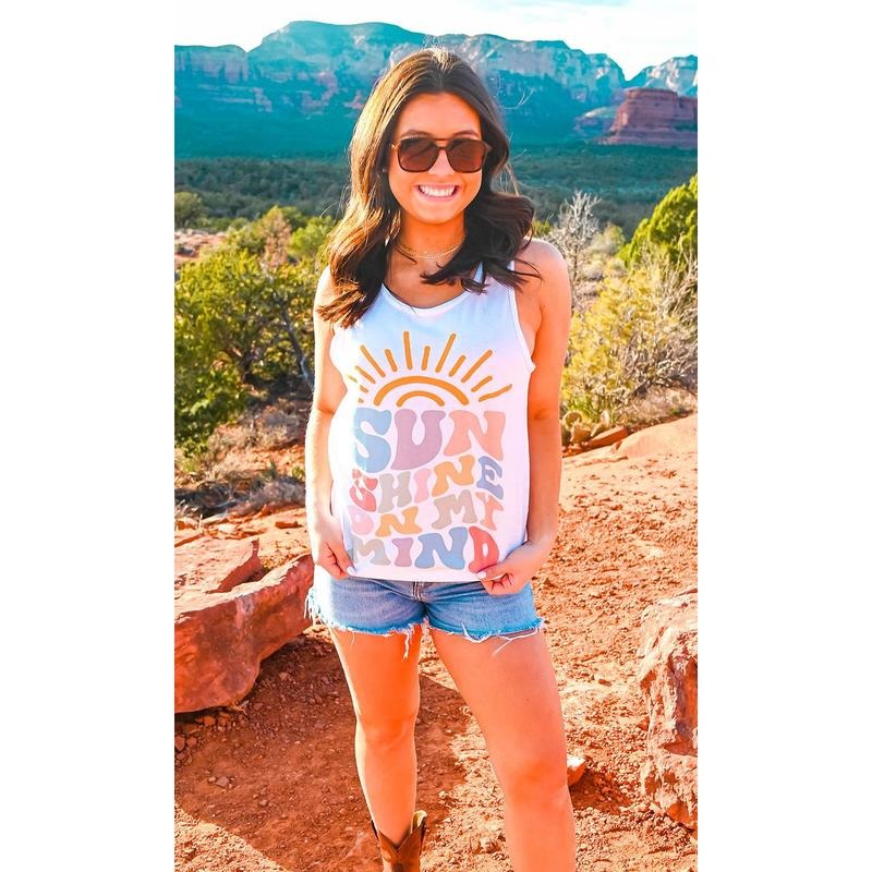 Colorful Sunshine on My Mind Tank