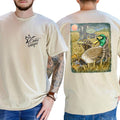 Combat Waterfowl Shirt Relaxed Duck With Corn Field T-shirt Soft Fabric Short Sleeve Shirt