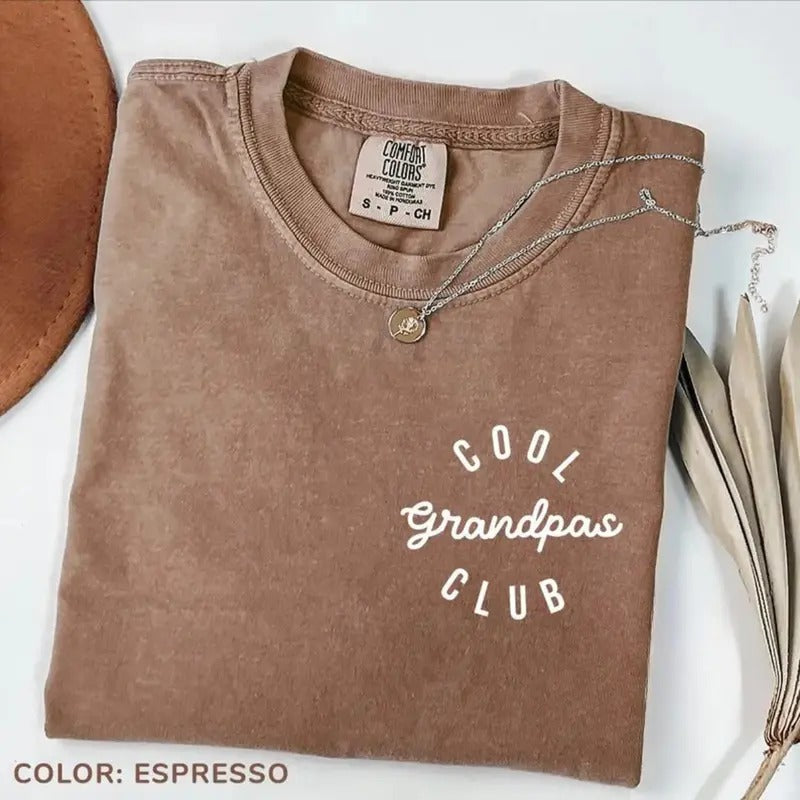 Comfort Colors Cool Grandpas Club T-Shirt, Father's Day Shirt, Best Grandpa TShirt, Cool Grandpa Tee, Gramps Shirt, Gift from Grandkids