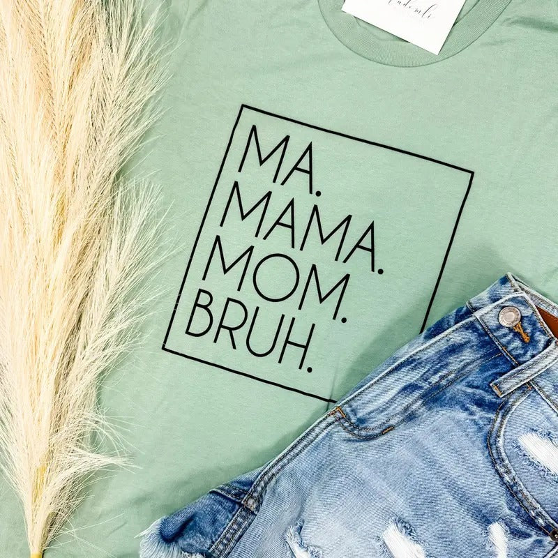 Comfort Colors Ma Mama Mom Bruh Graphic Tee