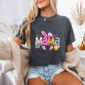 Comfort Mama Coquette Bow Bunny Easter Funny Mom Mommy Happy Easter T-Shirt