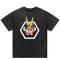Cool Bunny Print Washed T-Shirt: Rock the American Street Fashion