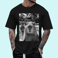 Cool Capybara Selfie T-Shirt | Tee For Men and Women, Unisex Cotton