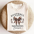 Coquette Bow Football Shirt - Stylish Gameday Attire Bow Shirts for Football Lovers - Coquette Aesthetic Tee