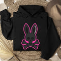 Crazy Bunny Unisex Hoodie, Psycho Bunny Skull & Bone, Punk, Cool Shirt