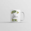 Creep It Real Mug Funny Halloween Graphic Novelty Coffee Cup-11oz Funny Coffee Mugs Ceramic Printed Drinkware Cup