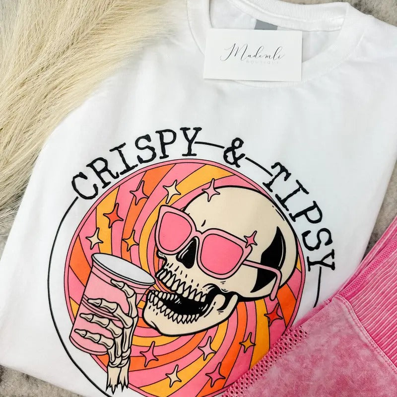 Crispy & Tipsy Graphic Top