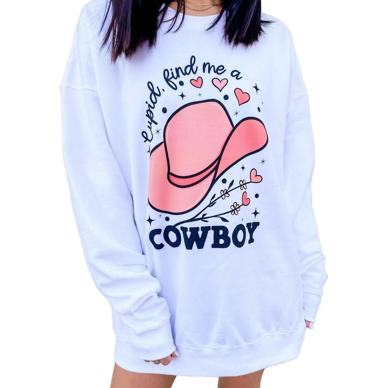 Cupid Cowboy Graphic Sweatshirt
