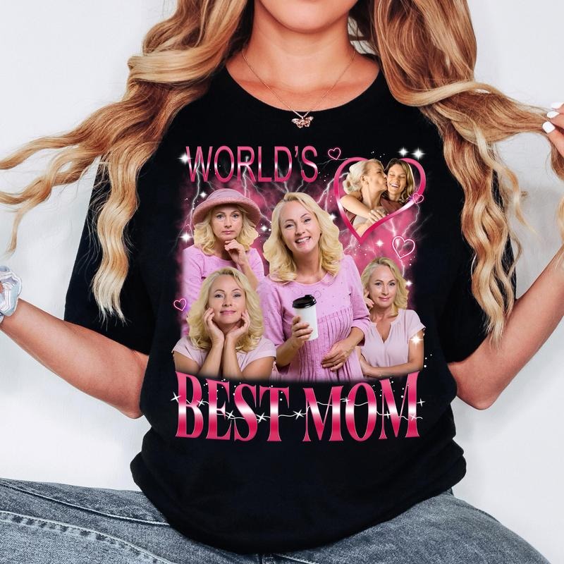 Custom World's Best Mom Shirt, Happy Mother's Day Shirt, Best Mom Ever TShirt, Mother's Day Shirt, Mother's Day Gift, Personalize Bootleg Custom Photo