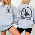 Customize Generation X Years of Birth Shirt, New Version The True Fafo Generation X New Version Two Side Shirt Generation X T Shirt Cotton Unisex Womenswear Grey