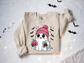 Cute Ghost Sweater, Ghost Halloween Sweater Drinking, Ghost Sweater, Halloween Party Sweater, Halloween Gift, Halloween Gift