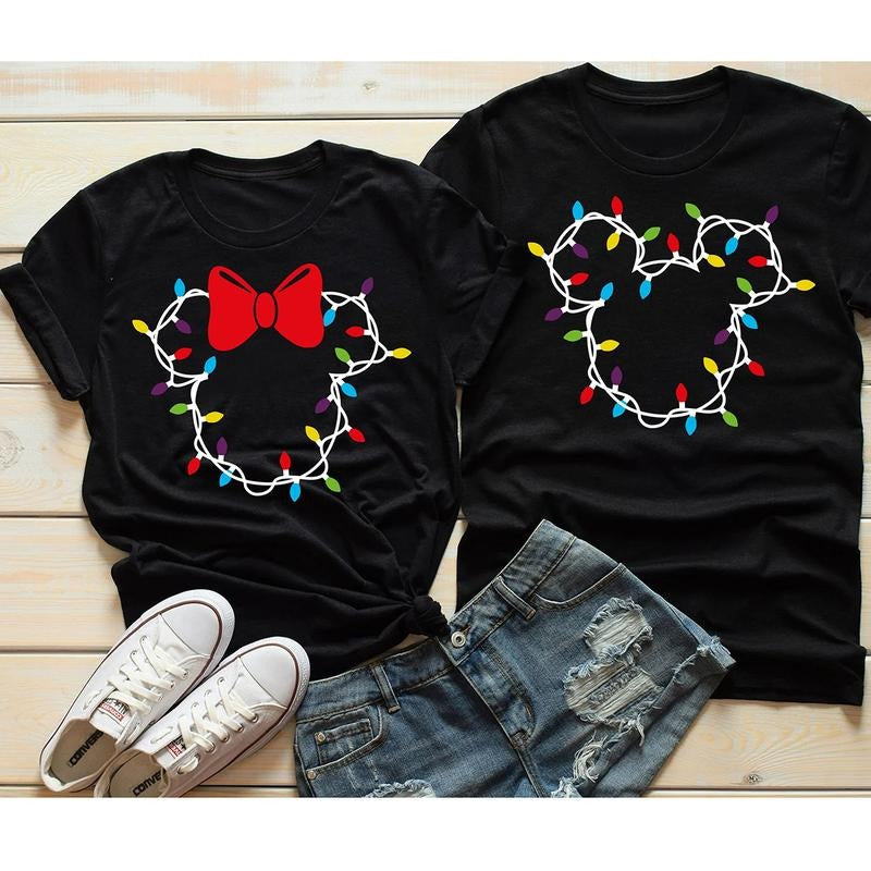 Cute Light Christmas Crewneck Sweatshirt, Hoodie, T-shirt