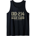 DD-214 America's Official Man Card Veteran Day Retro Army Tank Top