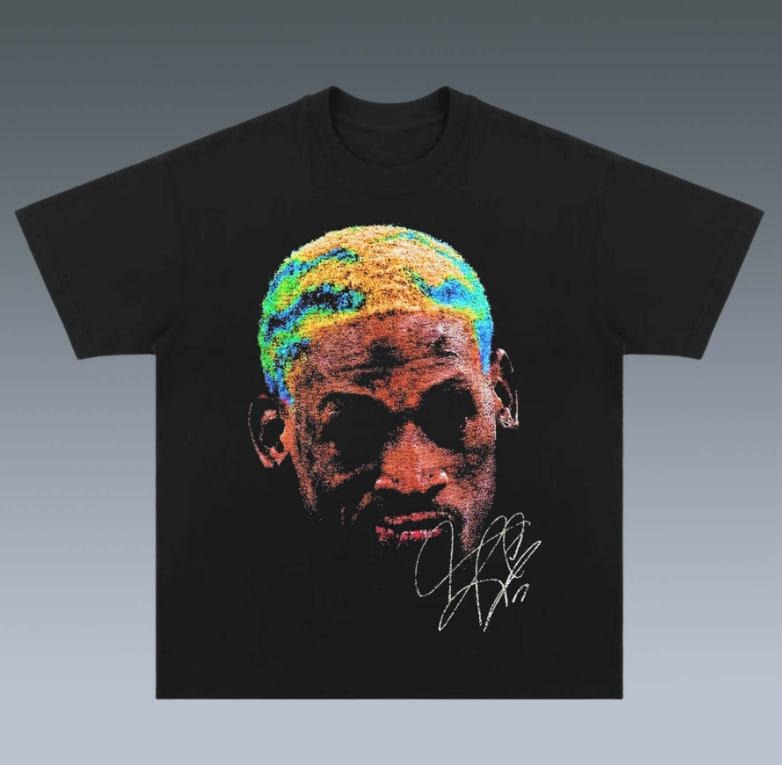 DENNIS RODMAN TEE, gift for fan,  Gift For Women Top Womenswear Underwear Tshirt