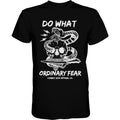 DO WHAT ORDINARY FEAR SNAKE & SKULL MEN'S T-SHIRT