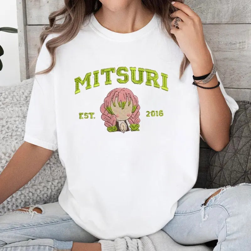 DS Hashira Anime Manga Characters Embroidery Shirt, Gift For Otaku