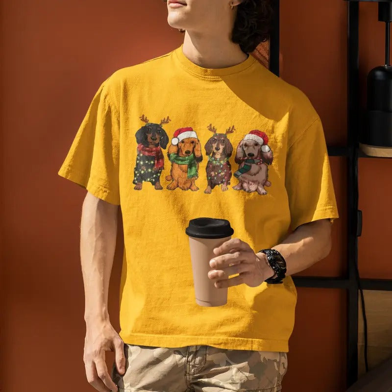 Dachshund Christmas Shirt, Dachshund Shirt, Christmas Shirt, Cute Dachshund Lover Gift, Unisex T Shirt