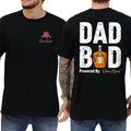 Dad Bod Powered By Crown Royal T-shirt 2-Sided, Whiskey Drink Shirt, Wine Drinking Top, Funny Drink Tee for Daddy, Casual Cotton Classic Menswear