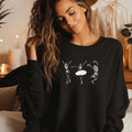 Dancing Skeletons Crewneck Sweatshirt Casual Comfortable Graphic