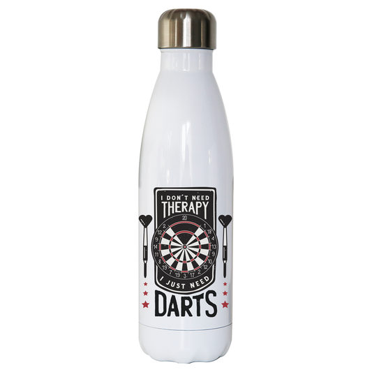 Dartboard funny quote water bottle stainless steel reusable