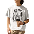 Dead Inside But Caffeinated Skeleton Drinking Coffee Funny T-Shirt