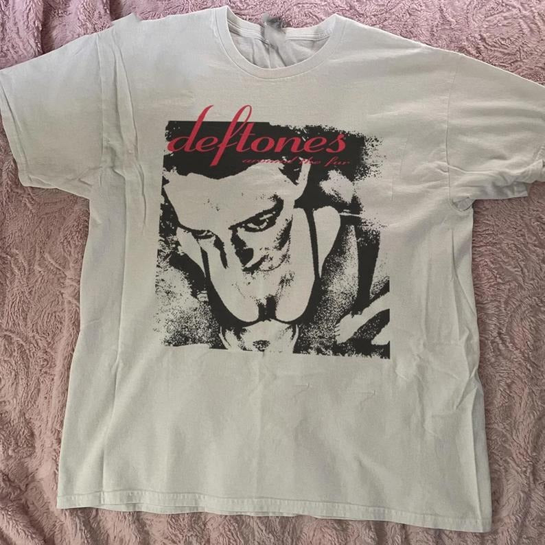 Deftones Band T shirt, Deftones Around The Fur White Unisex Tshirt S-5XL, Gift for fans, crewneck, music tee
