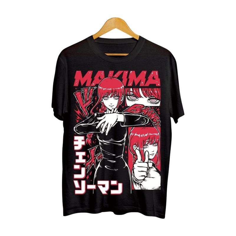 Denji & Makima Chainsaw Man Shirt PochitaAnime Manga Shirt