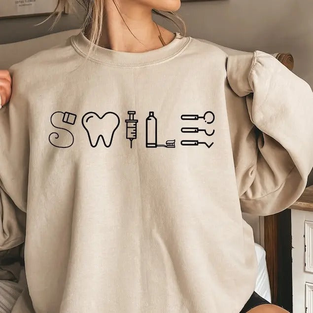 Dental Assistant Sweatshirt, Dentist Shirt, Dental Hygienist Gift, Dental Student Gift Hoodie, Tooth Fit Comfortable Love...
