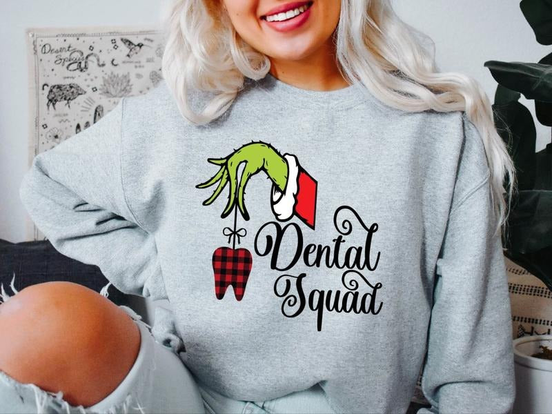 Dental Squad Funny Dental Assistant X Mas Matching Dentist Student Dental Office T-Shirts, Hoodie, Sweatshirt