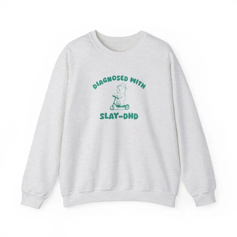 Diagnosed With Slay-DHD - Unisex Cotton Sweaters Hoodie