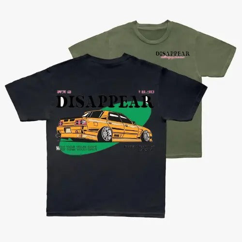 Disappear Retro 90s Jdm T-shirt Classicar Shirt Vintage Fashion