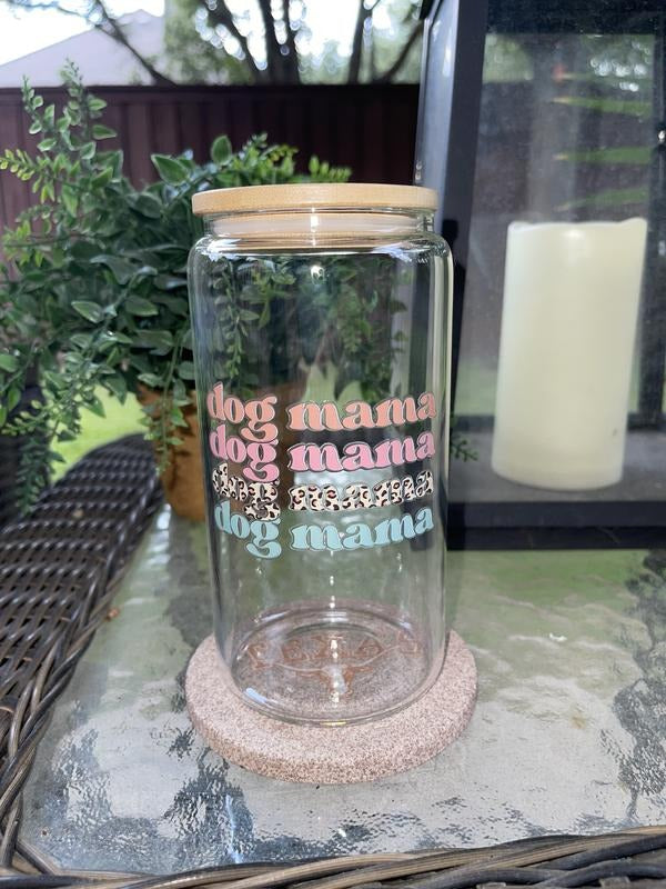 Dog Mama 4x Libby Glass