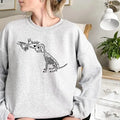 Dog Skeleton Sweatshirt, Funny Dog Shirt, Dog Lover Gifts, Dog Mom Sweatshirt, Skeleton Sweatshirt, 2024 Happy Halloween