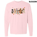 Doggy Easter Celebration Long Sleeve Comfort Colors T-Shirt 'NLB'
