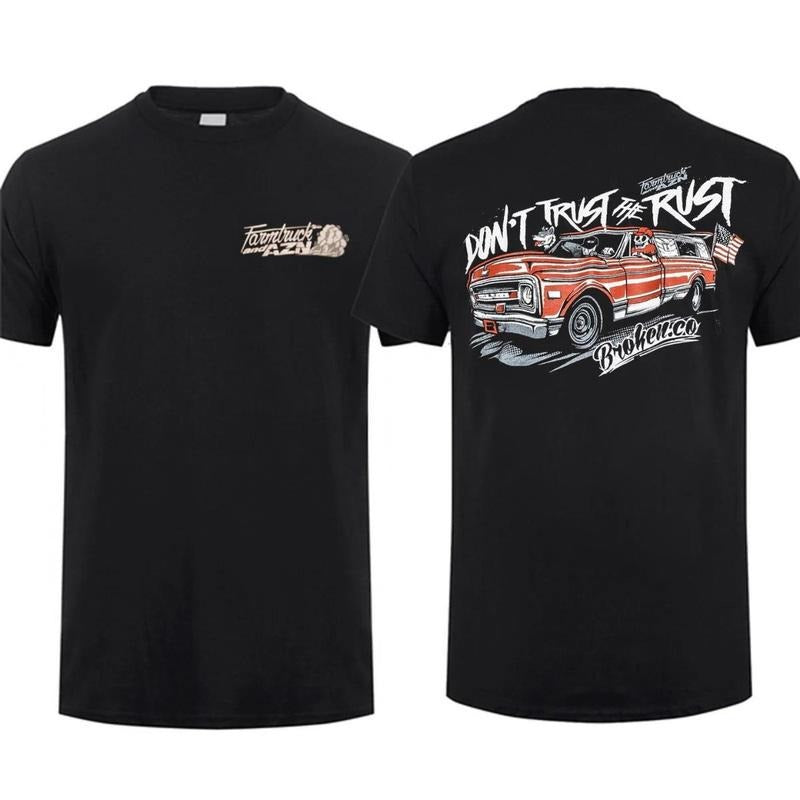 Don't Trust The Rust Farmtruck T-shirt For Men Gift For Farm Truck Gift For Dad Top Menswear