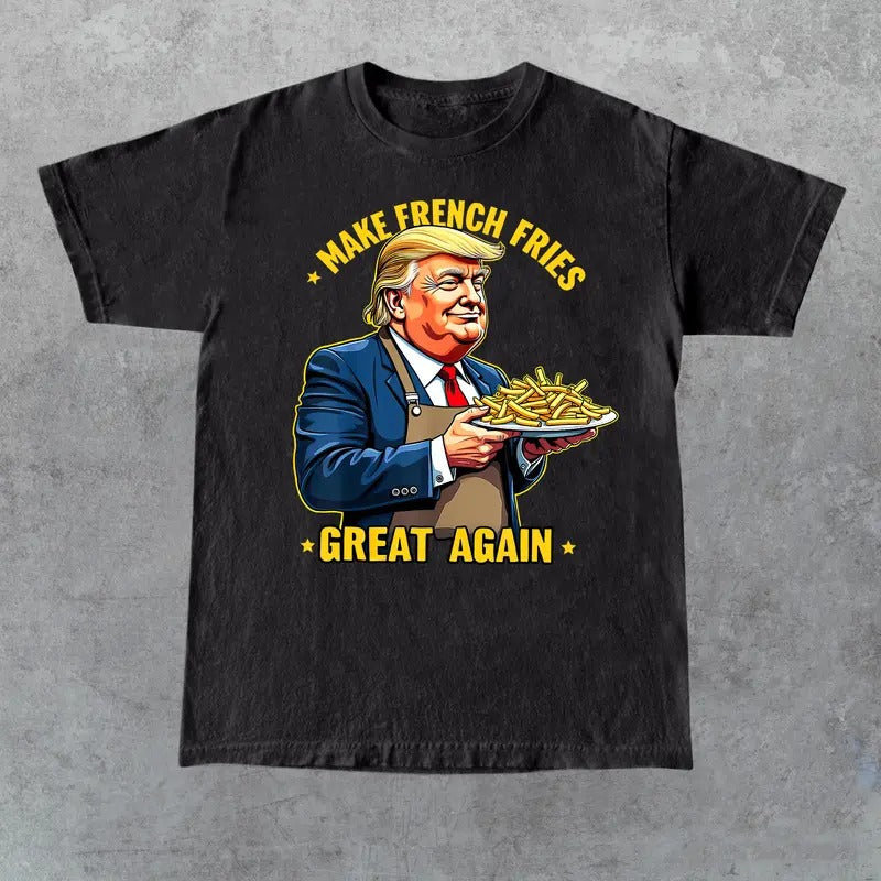 Donald-Trump-2024-french-fry-make-french-fries-great-again-t-shirt, Gift for Fan, Gift for Her, Gift for Him