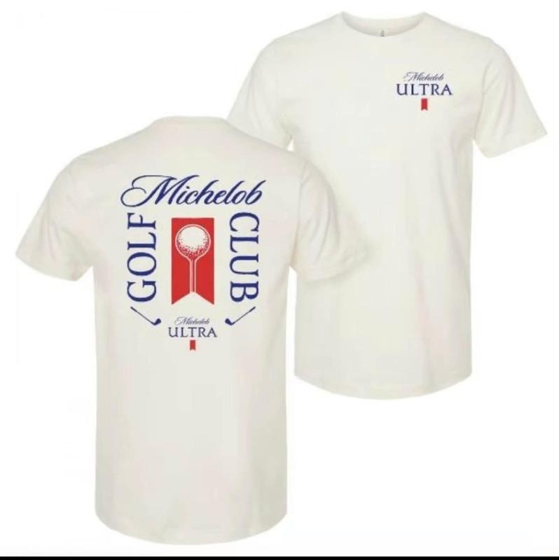 Double Sides Printed Michelob Golf Club Unisex T-Shirt, Michelob Ultra T-Shirt Fabric Cotton