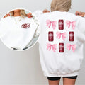 Dr Pepper Pink Coquette 2-sided Sweatshirt, Cute Aesthetic Graphic Pullover, Casual Streetwear Tops for Women