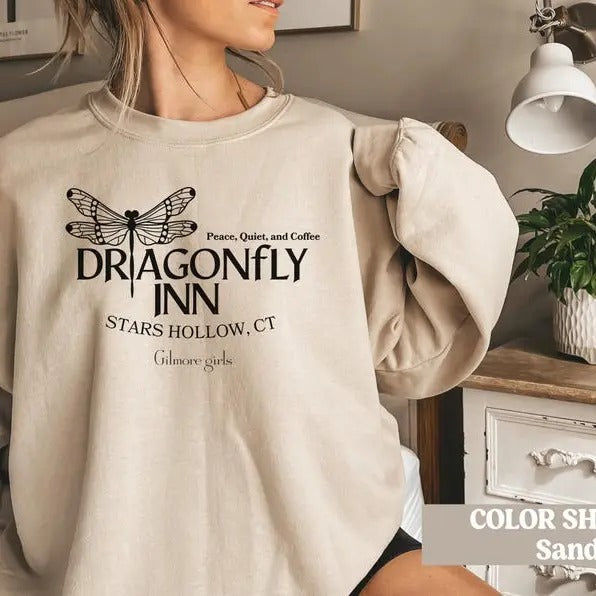 Dragonfly Inn Sweatshirt, Gilmore Girls Sweatshirt, Stars Hollow Sweatshirt, Gilmore Girl Gifts, Gilmore girls merch