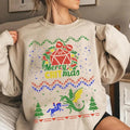Dragons Christmas Party Sweatshirt, Christmas Sweatshirt For DnD Fans, Polyhedral Dice Xmas Hoodie, Merry Critmas Sweater, Dungeons and Dragons Christmas Sweatshirt, DnD Christmas Sweatshirt