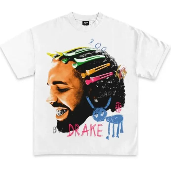 Drake Dogs White Shirt - Men's Classic Cotton T-shirt