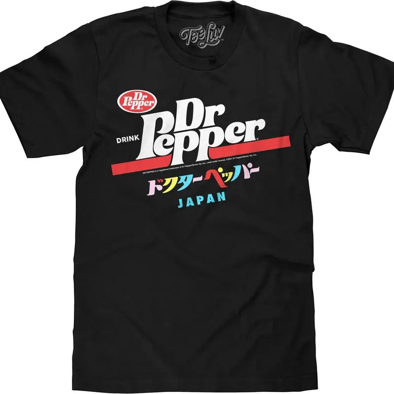 Drink Dr Pepper Japan T-Shirt - Black