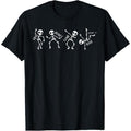 Dry Bones Come Alive Relaxed Funny Skeleton Dancing T-Shirt made in usa