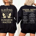 Dungeonn Master Two Sides Tshirt Sweatshirt Hoodie, Sleeping With The Dm Sweatshirt, Dnd Shirt, Dungeonss And Dragons, Unisex Sweater Pullover Tee