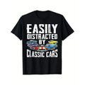 Easily Distracted by Classic Car T-shirt Made in USAstyle{n002}2