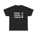 Edge Goon FreakBob Tee Bold and Quirky Design for Meme and Cartoon Enthusiasts