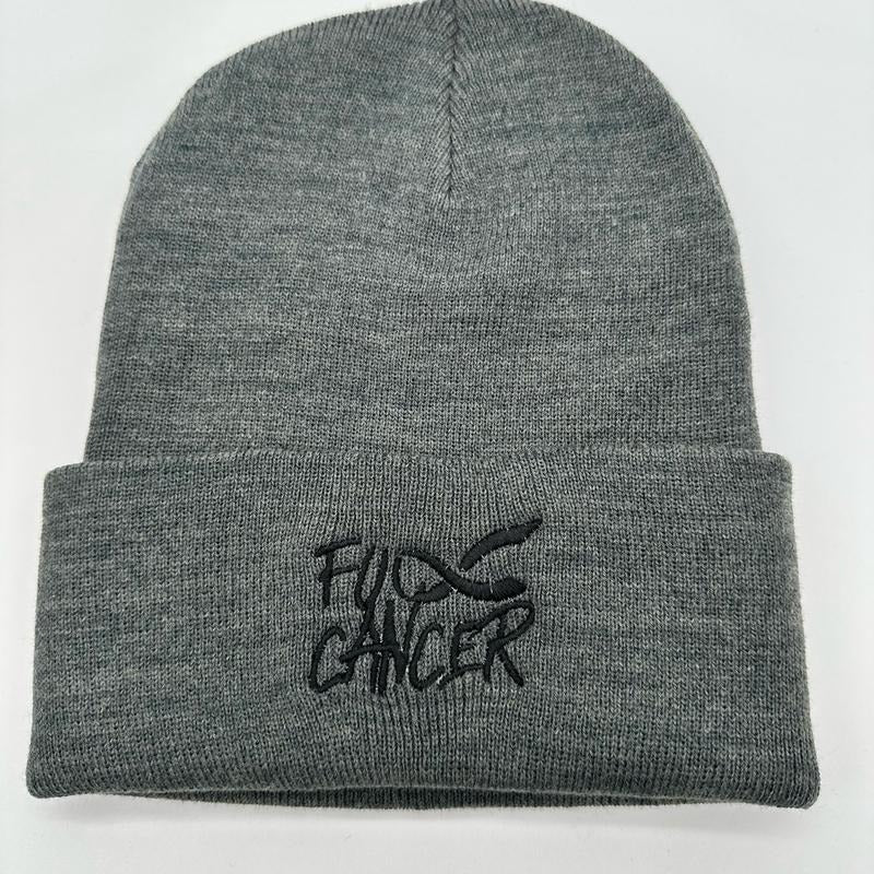 Eff Cancer Embroidered Beanie