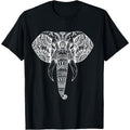 Elephant Tribal Tattoo Art - Mandala Yoga Tribal Elephants T-Shirt Made in USA