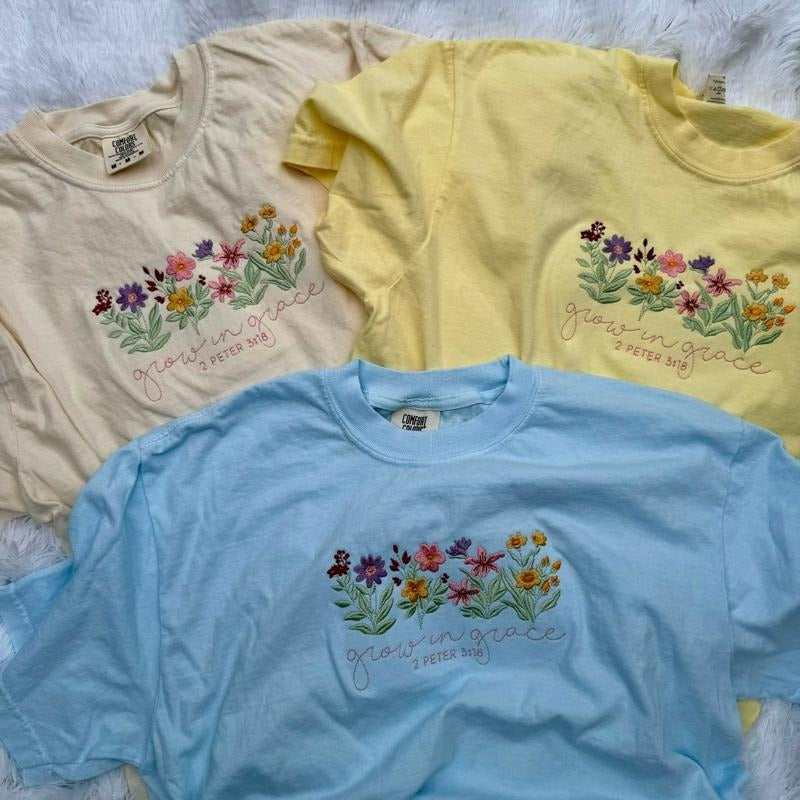 Embroidered Christian Tshirt, Embroidered Easter Tshirt