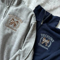 Embroidered Football Quarterzip, Football Sweatshirt